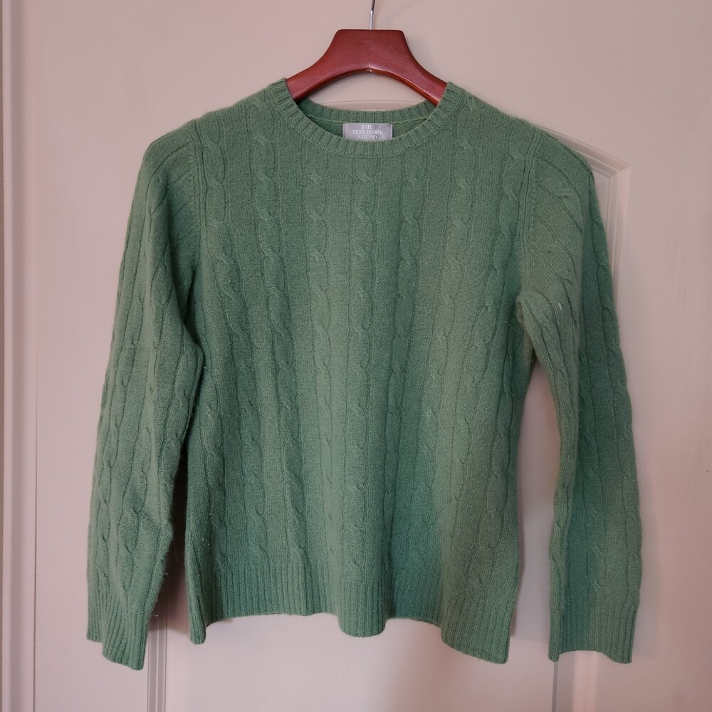 The Territory Ahead Cashmere Sweater - Green - Size XS